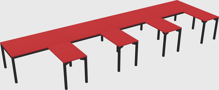 L-shaped desk