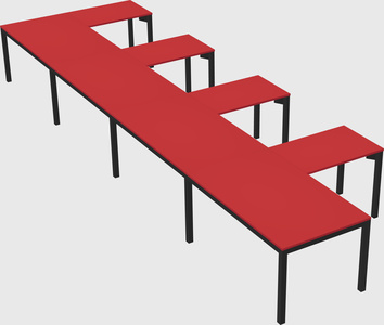 L-shaped desk