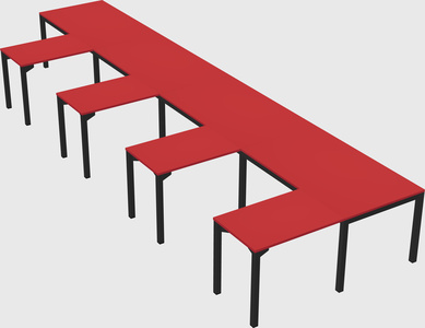 L-shaped desk
