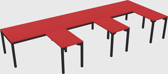 L-shaped desk