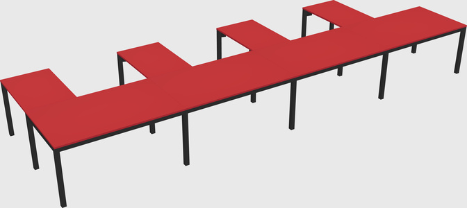 L-shaped desk