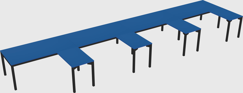 L-shaped desk
