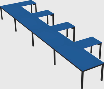 L-shaped desk