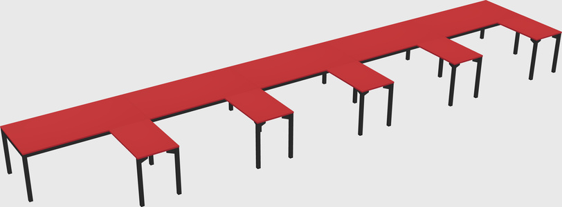 L-shaped desk