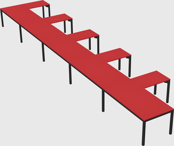 L-shaped desk