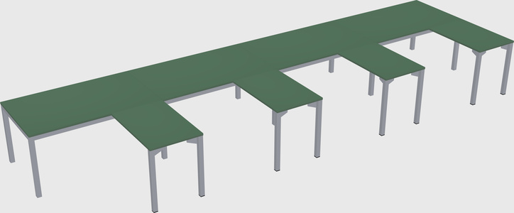 L-shaped desk