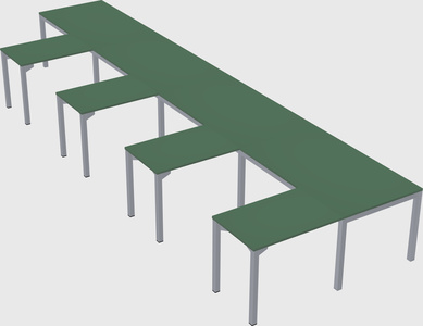 L-shaped desk