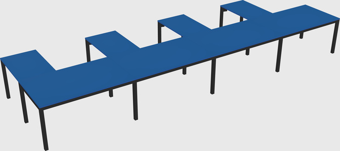 L-shaped desk