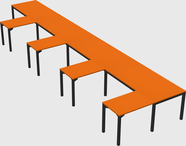 L-shaped desk