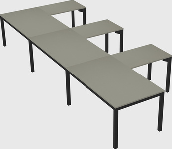 L-shaped desk