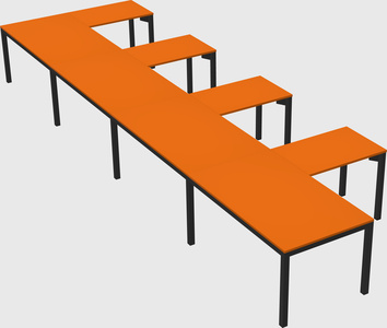 L-shaped desk