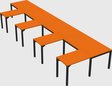 L-shaped desk