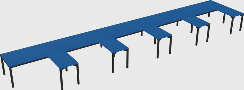 L-shaped desk