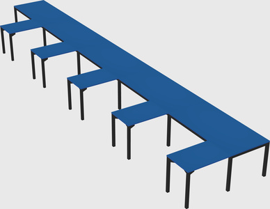 L-shaped desk