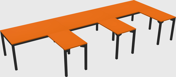 L-shaped desk