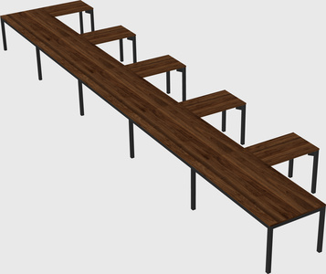 L-shaped desk
