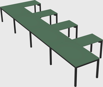 L-shaped desk