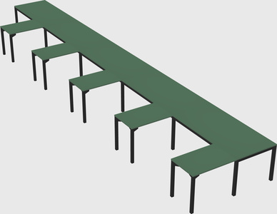 L-shaped desk
