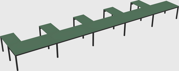 L-shaped desk