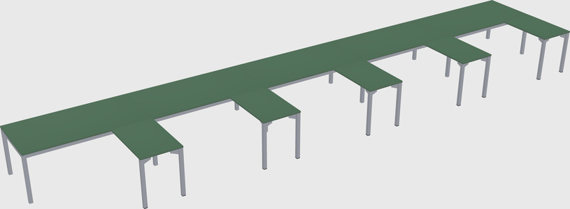 L-shaped desk
