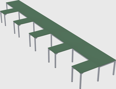 L-shaped desk
