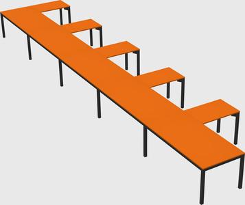 L-shaped desk
