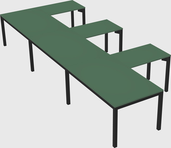 L-shaped desk