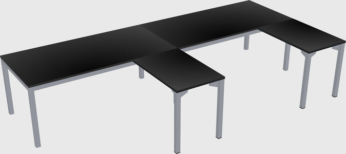 L-shaped desk