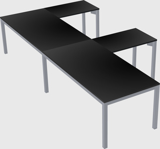 L-shaped desk