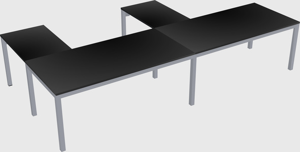 L-shaped desk