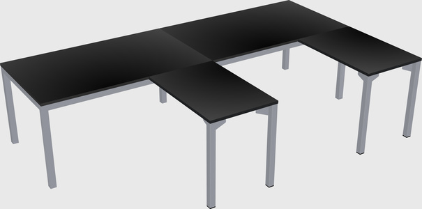 L-shaped desk