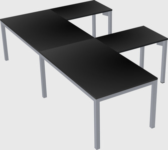 L-shaped desk