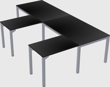 L-shaped desk