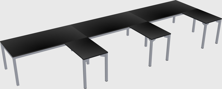 L-shaped desk