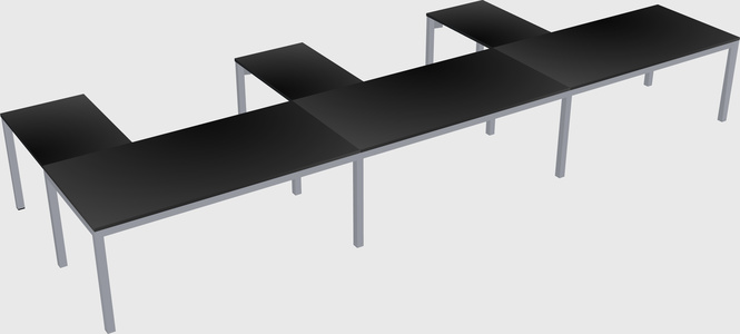 L-shaped desk