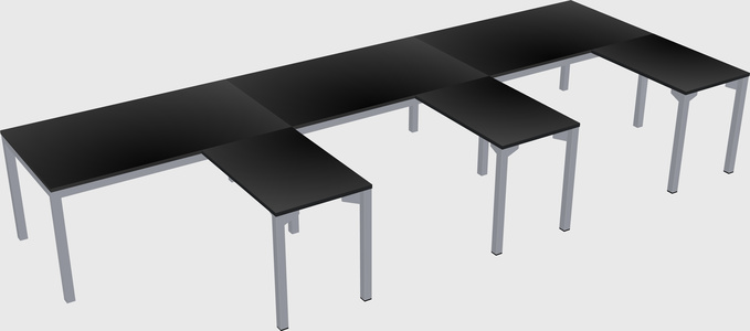 L-shaped desk