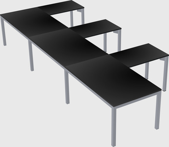 L-shaped desk