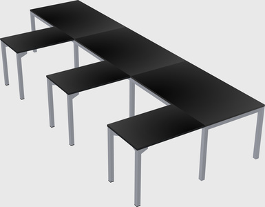 L-shaped desk