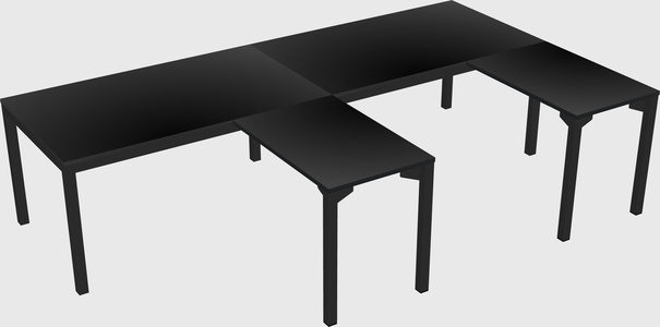 L-shaped desk