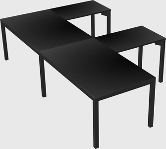 L-shaped desk
