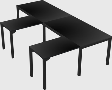 L-shaped desk