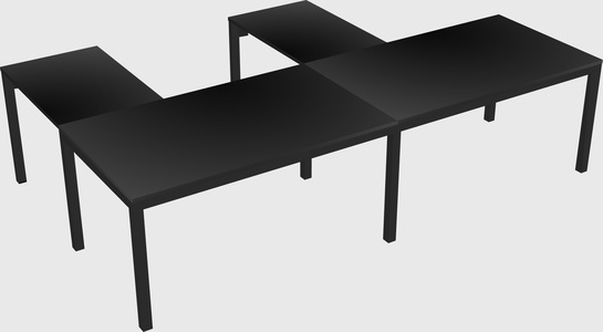 L-shaped desk