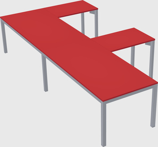 L-shaped desk