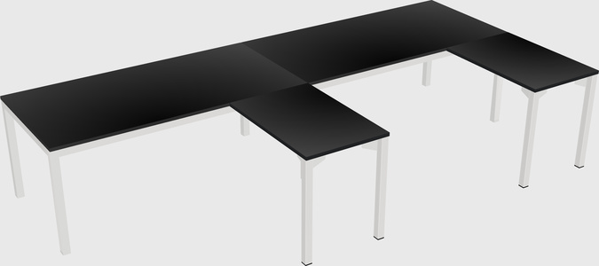 L-shaped desk
