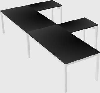 L-shaped desk