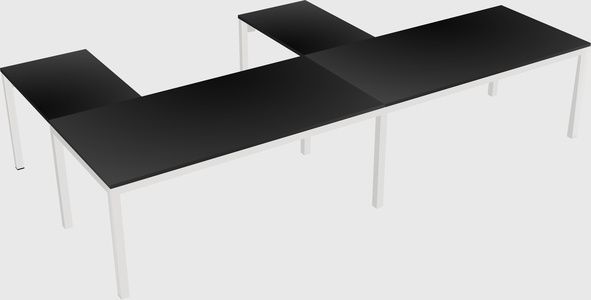 L-shaped desk