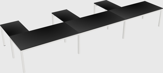 L-shaped desk