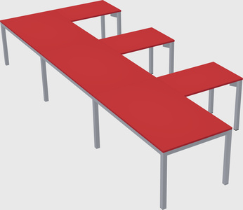 L-shaped desk
