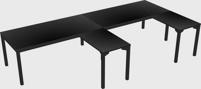 L-shaped desk