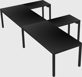 L-shaped desk